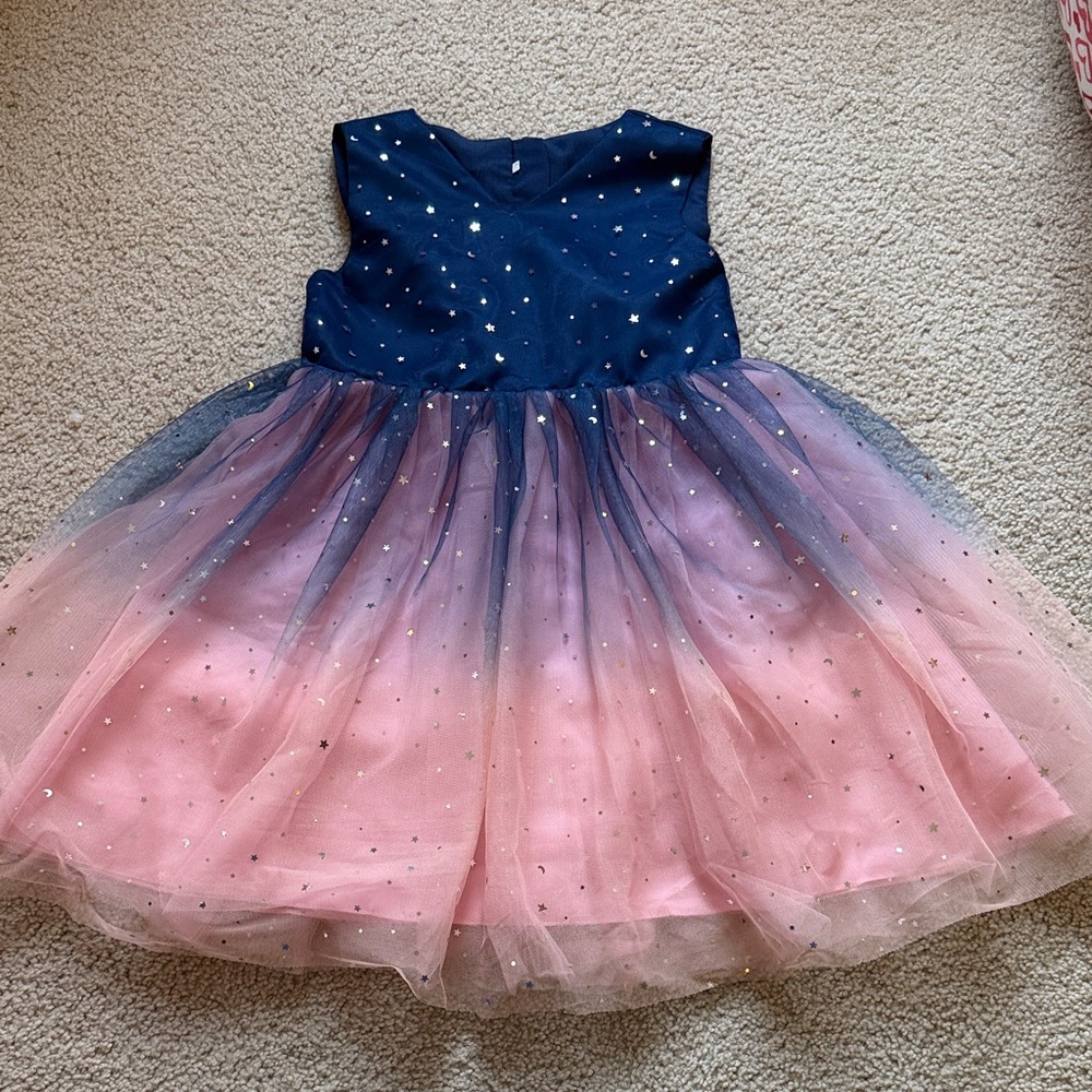 Sparkling Ombre Tulle Dress